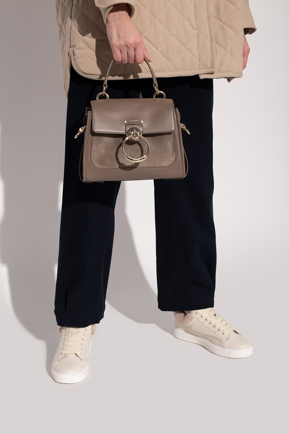 Chloé mini tess discount leather crossbody bag